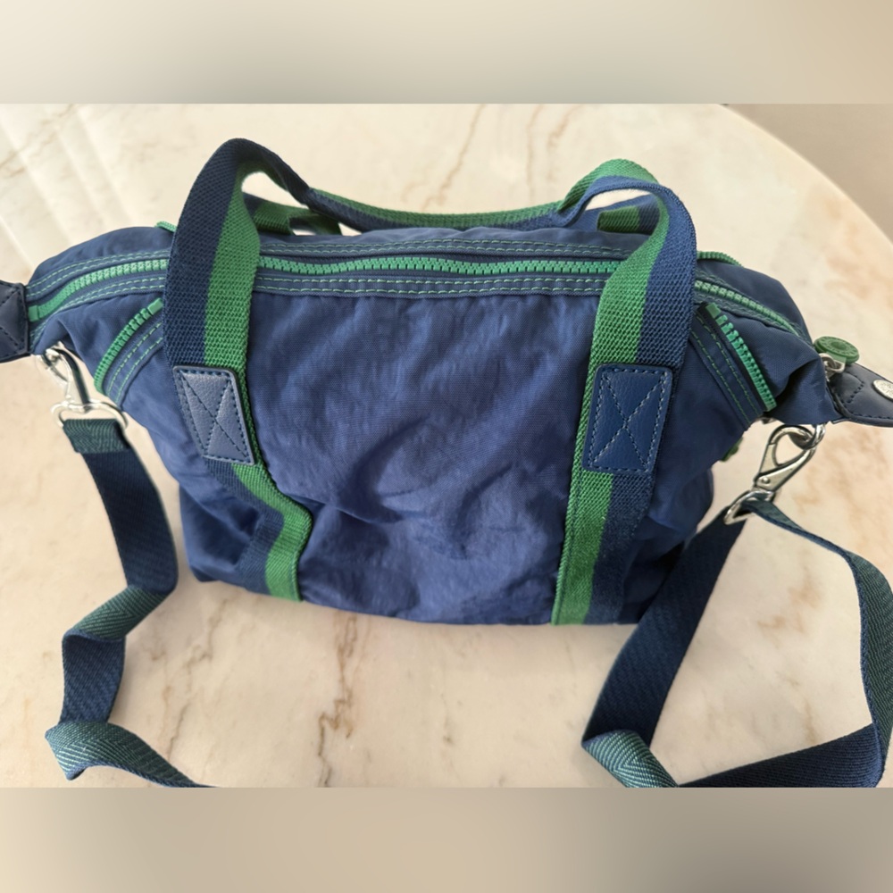 Kipling Navy and Lime Tote Bag - Picture 13 of 14
